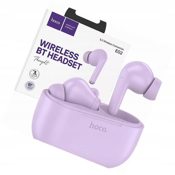 Casti wireless HOCO TWS pentru Samsung Galaxy S25, in-ear, negre