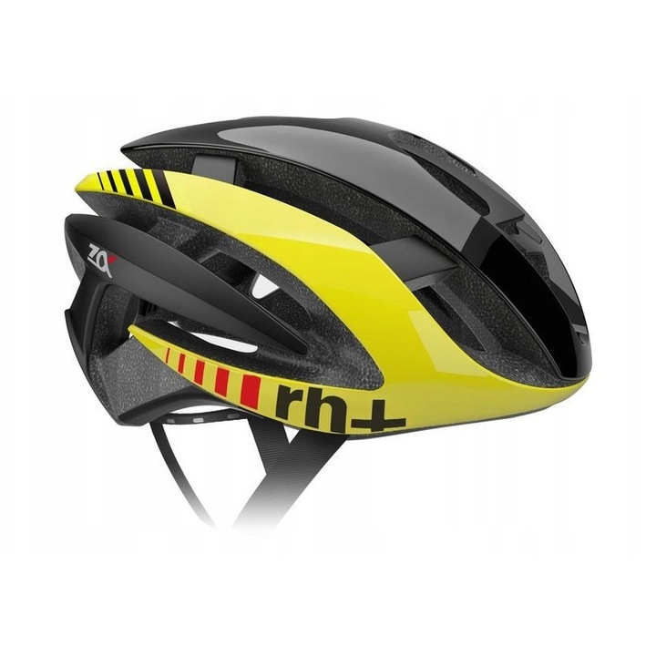 ZeroRH+ Z Alpha kerékpáros sisak, aerodinamikus, fekete-sárga, L/XL