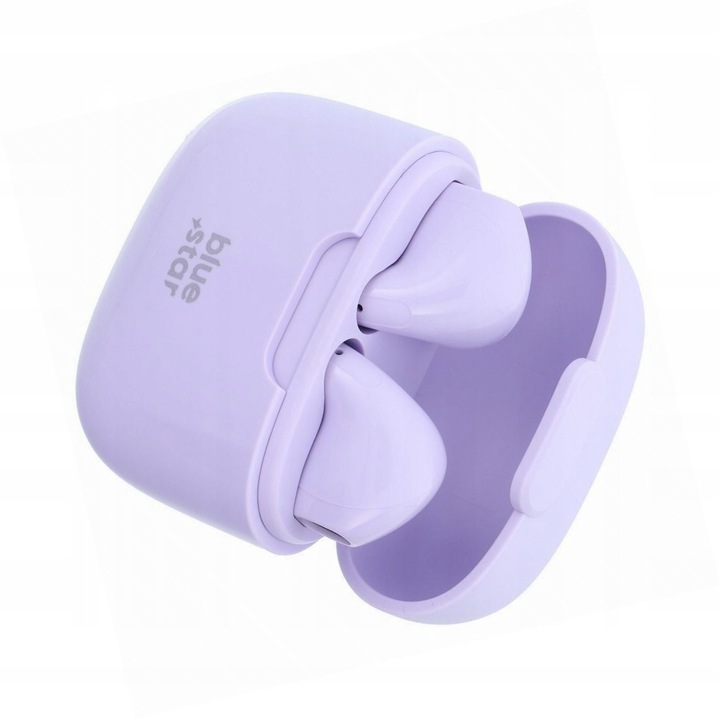 Blue Star TWS vezeték nélküli fülhallgató Bluetooth 5.3 lila 13mm 5h