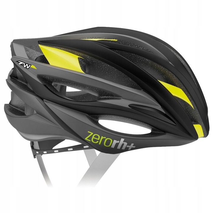 ZeroRH+ ZW kerékpáros sisak, könnyű, szellőző, fekete-fluo sárga, XS/M