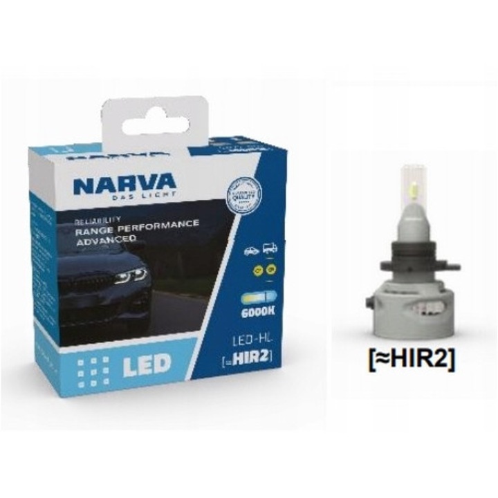 Bec auto Narva HIR2 LED 6000K 12V/24V 2000h