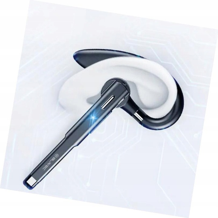 Blavec Discover 55 vezeték nélküli fülhallgató, Bluetooth 5.1, mikrofon, fekete, 10 óra, 13g