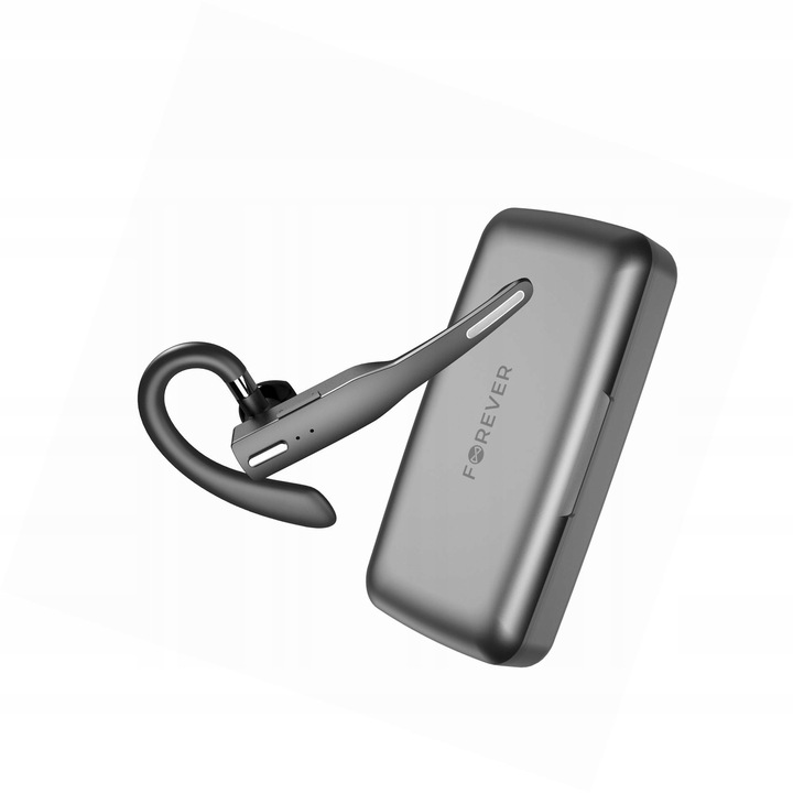 Casti wireless Forever BH-100 Bluetooth 5.4, negru, 12h, cu incarcare, ergonomice