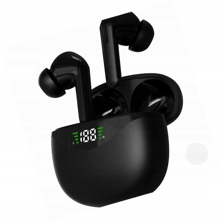Blue Star T60 vezeték nélküli fülhallgató, Bluetooth 5.4, fekete, IPX4, 4.5h, USB-C