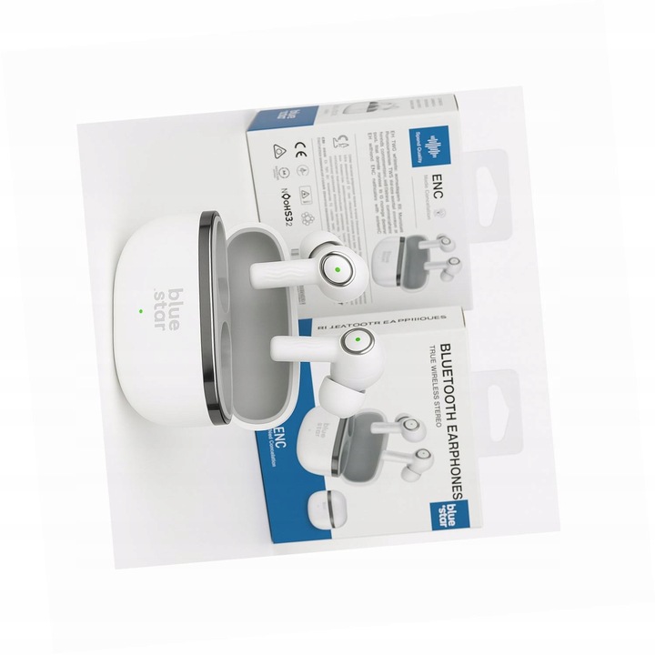 Blue Star AC20C fülhallgató Bluetooth 5.4 fehér IPX4 25x230mAh