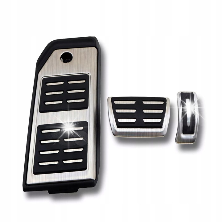 Комплект капаци за педали ST PARTS Audi Q7 Q8 Touareg Cayenne инокс каучук