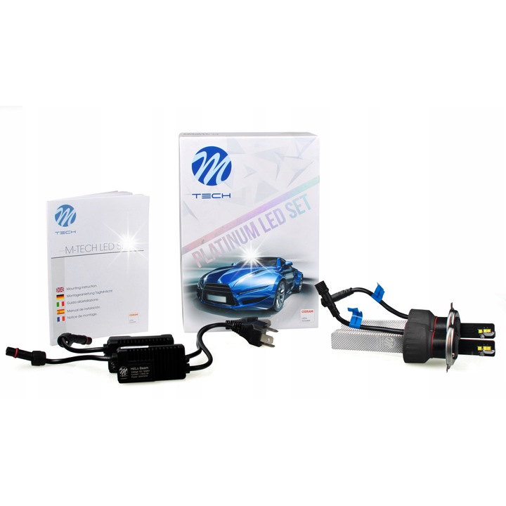 M-Tech H4 LED autó izzókészlet 40W 5700K hideg fehér 5200lm