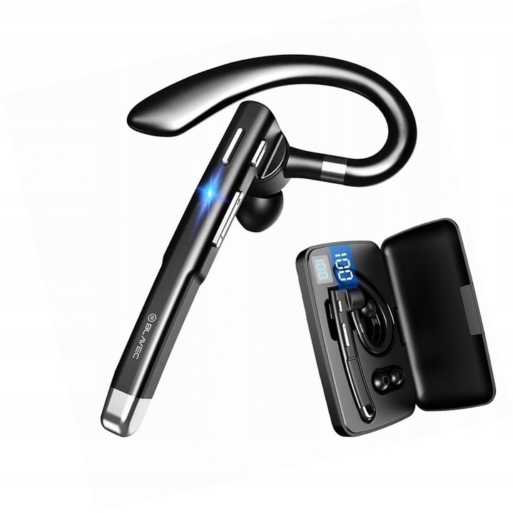 Blavec Discover 55 vezeték nélküli fejhallgató, Bluetooth 5.1, mikrofon, fekete, 10 óra, forgatható