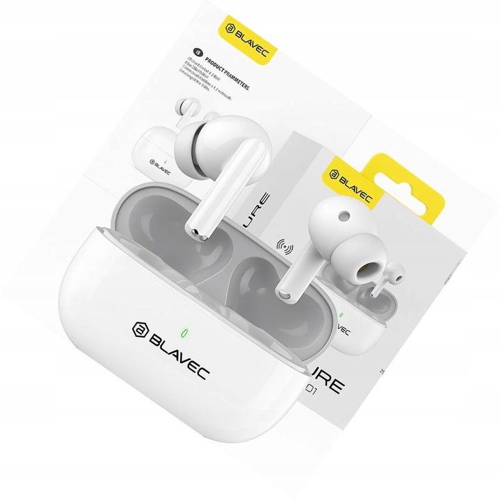 Blavec TWS Bluetooth vezeték nélküli fülhallgató Xiaomi Redmi Note 10 Pro-hoz, fekete
