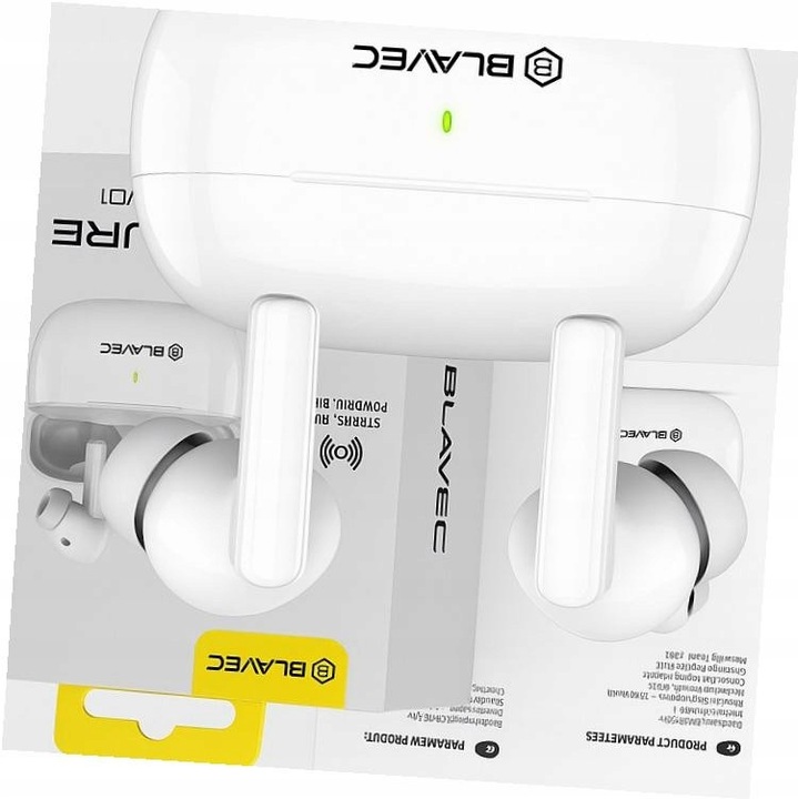 Blavec TWS Bluetooth vezeték nélküli fülhallgató, fekete