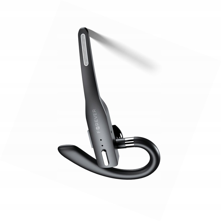 Casti wireless Forever BH-100, Bluetooth 5.4, negru, 12h, cu incarcare, ergonomice