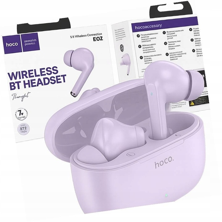 Casti wireless HOCO TWS in-ear pentru iPhone alb