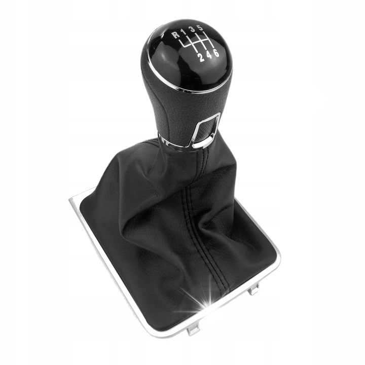 Топка за скоростен лост ST PARTS Passat B6 с кожен маншон, черен, 12мм