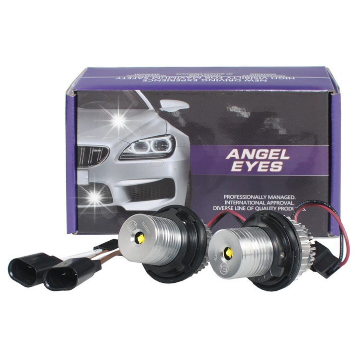 LED Jelzőfény M-Tech, 20W, hideg fehér, 2 db-os szett, BMW, univerzális