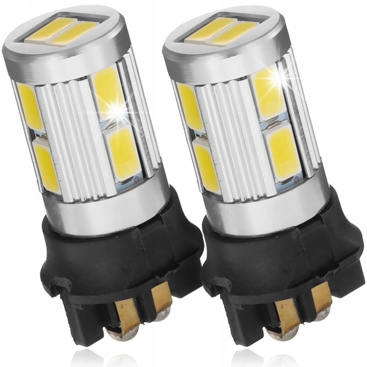 EinParts PW24W LED izzók 12V 6000K 10xSMD 5630 fehér, 2 db-os készlet