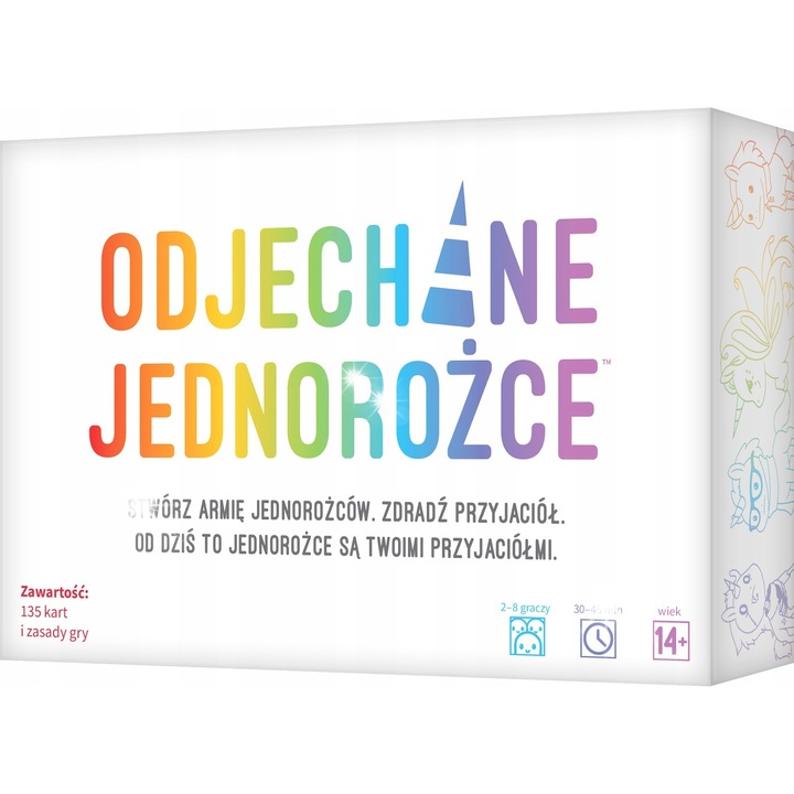 Társasjáték Odjechane Jednorozce, stratégiai, többszínű