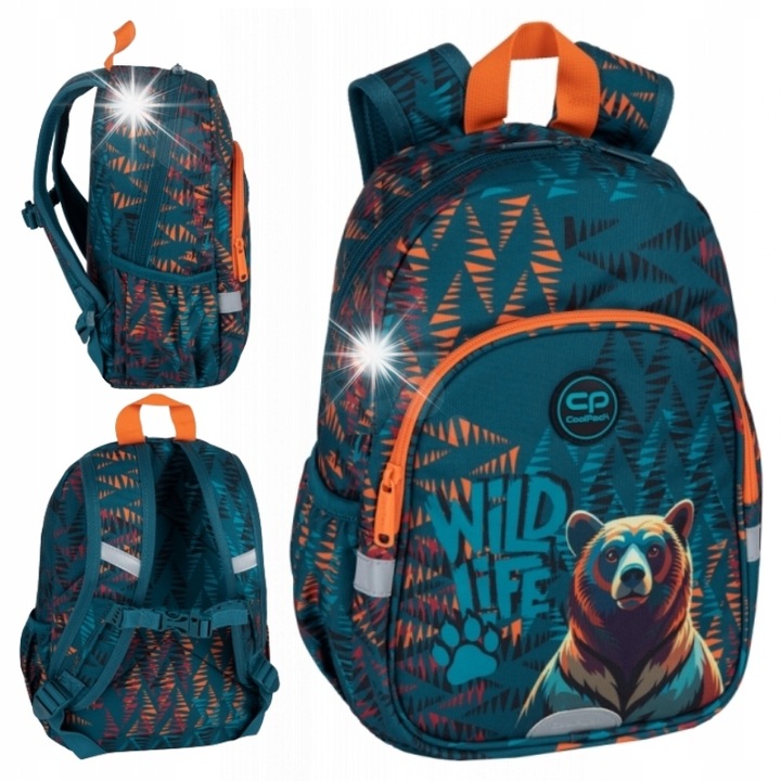 Coolpack Toby hátizsák fiúknak, medve mintával