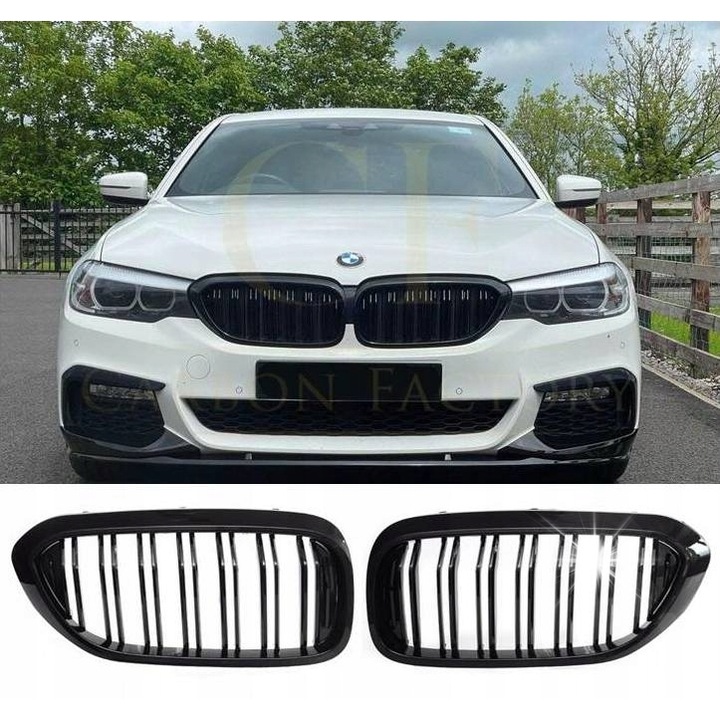 Предни бъбреци ST PARTS BMW Серия 5 G30 G31 M5 черен гланц комплект 2 бр
