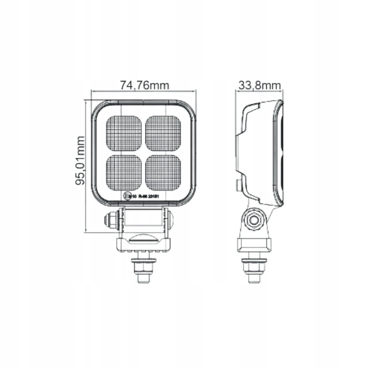 Lampa LED HQ Automotive REVOSeries 12-24V 1407LM ECE jóváhagyással