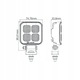 Lampa LED HQ Automotive REVOSeries 12-24V 1407LM ECE jóváhagyással