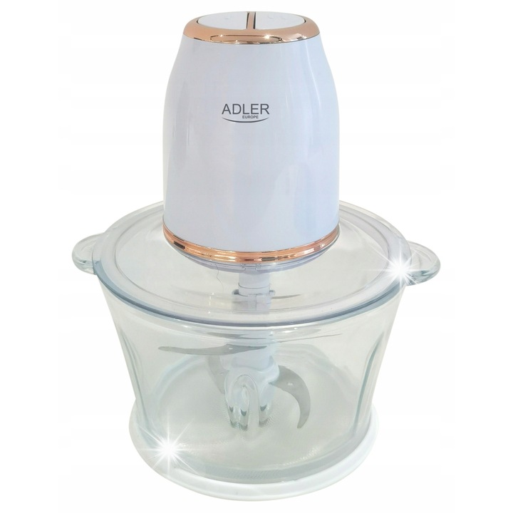Електрически чопър Adler 800W бял 21x18x25см 2L комплект