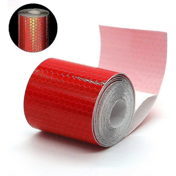 Öntapadós fényvisszaverő szalag 50x300cm, 2 tekercses készlet, fehér
