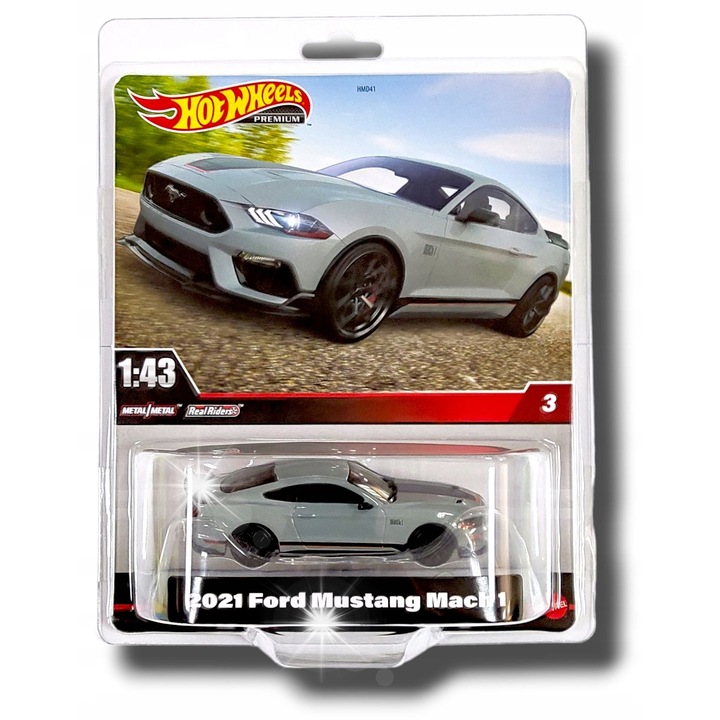 Model Ford Mustang Mach 1 Hot Wheels Premium 1:43 metal multicolor