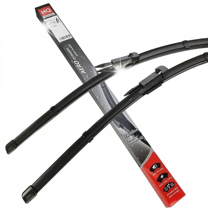 Set stergatoare auto HQ Automotive ADR22-823, 65x65cm, negru