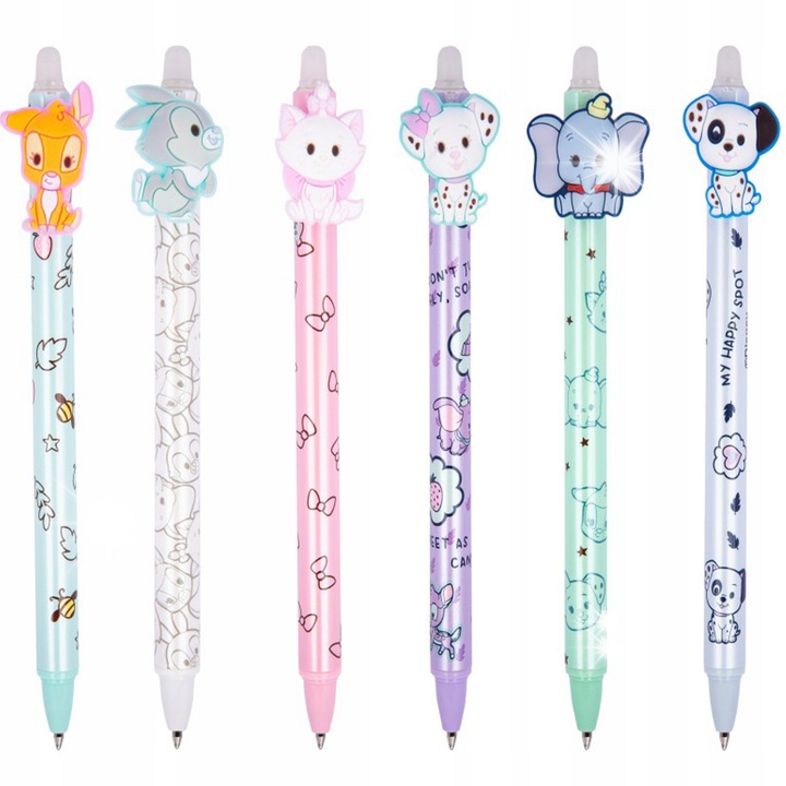 Colorino Bambi 6 db törölhető toll készlet, kék 0.5mm