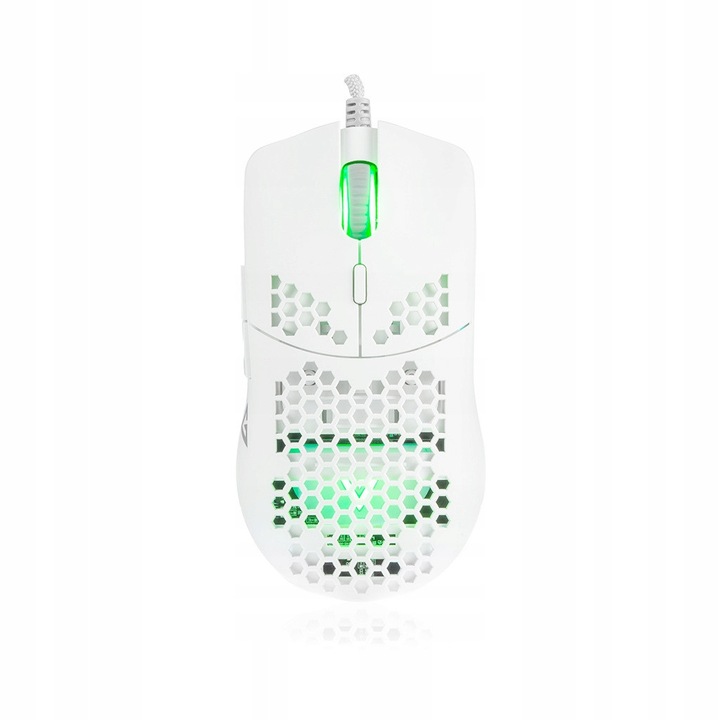 Mouse gaming Modecom Volcano Shinobi 3327 alb 128x67x38mm 72g RGB