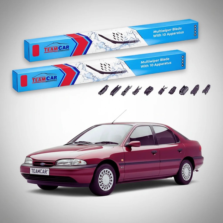 Ablaktörlő lapátok Ford Mondeo Mk1 Sedan 1993-1996, Első Flat Premium Szett – TeamCar®