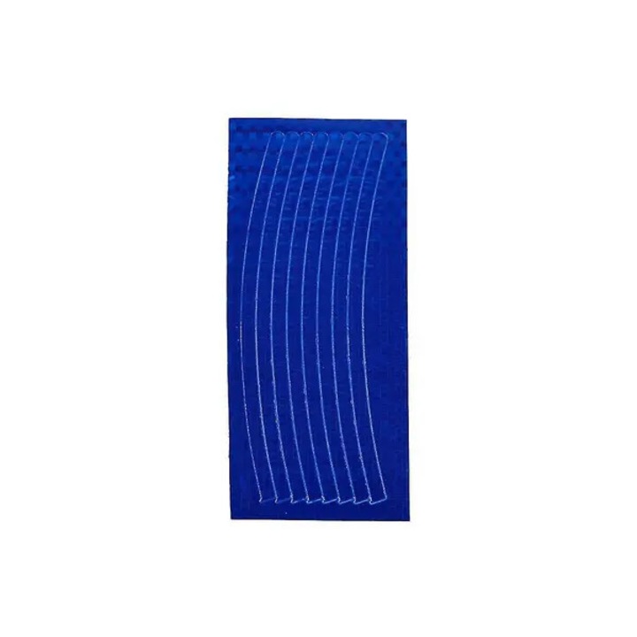 50 darabos fényvisszaverő matrica szett, kék, 23x9.7cm