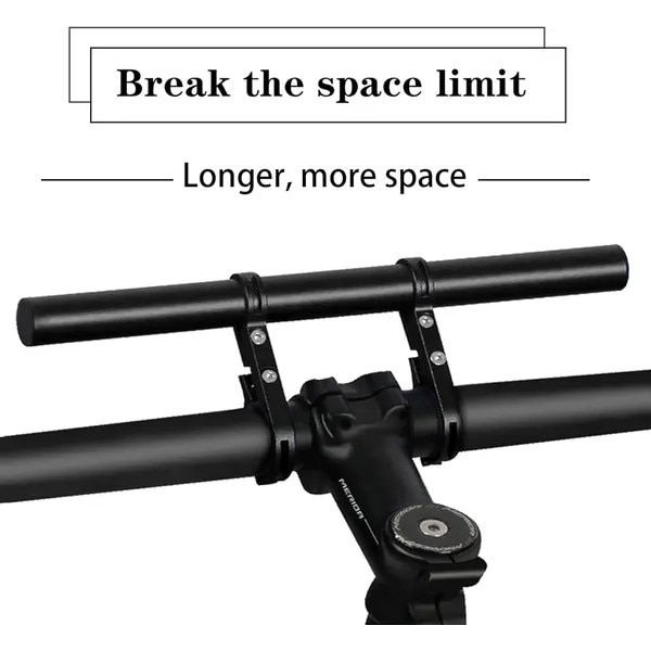 Extensie ghidon bicicleta 30cm aluminiu, negru, 31.8mm - eMAG.ro