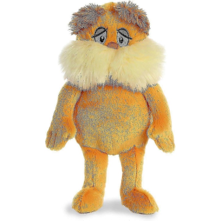 Lorax Dr. Seuss narancssárga plüssjáték 14x10x28cm