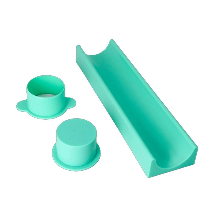 Set 3 forme prajituri rotunde, ABS, verde, 7.4x5.4x3.2cm