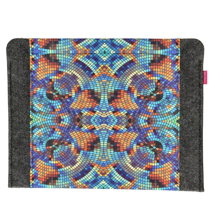 Bertoni Barcelona 11 hüvelykes laptop tok, fekete, ökológiai filc