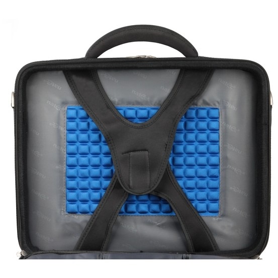 Geanta pentru laptop, Natec, Nylon, 15.6 inch, Sistem anti-soc, Negru