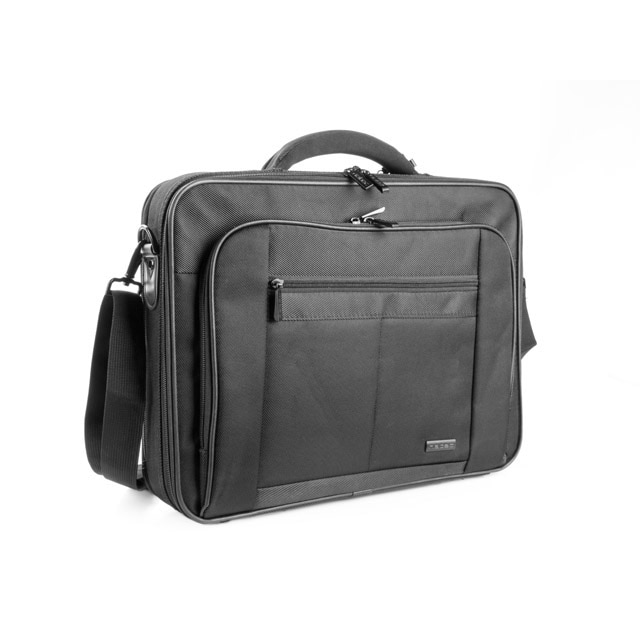 Geanta pentru laptop, Natec, Nylon, 15.6 inch, Sistem anti-soc, Negru