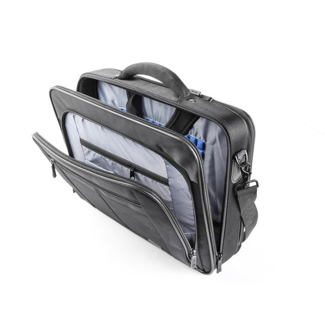 Geanta pentru laptop, Natec, Nylon, 15.6 inch, Sistem anti-soc, Negru