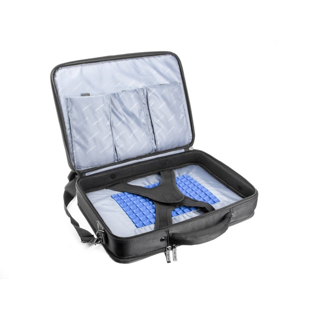 Geanta pentru laptop, Natec, Nylon, 15.6 inch, Sistem anti-soc, Negru