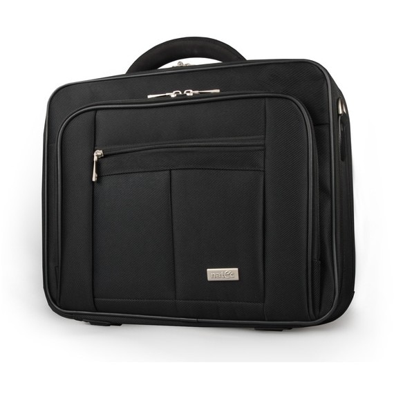 Geanta pentru laptop, Natec, Nylon, 15.6 inch, Sistem anti-soc, Negru