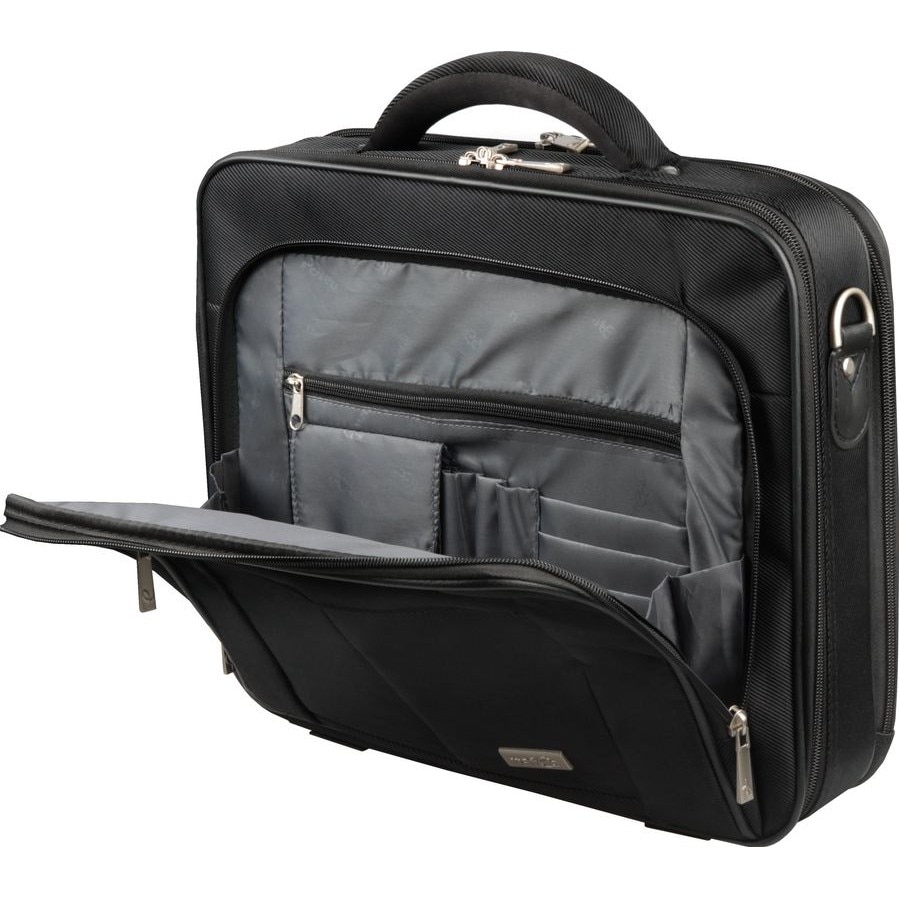 Geanta pentru laptop, Natec, Nylon, 15.6 inch, Sistem anti-soc, Negru