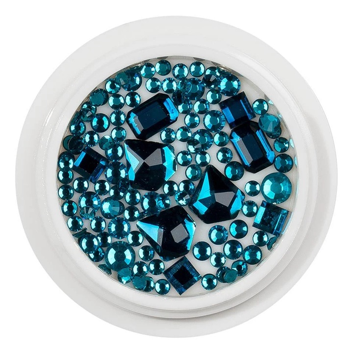 LUXORISE Körömkristályok, Diamond Aqua