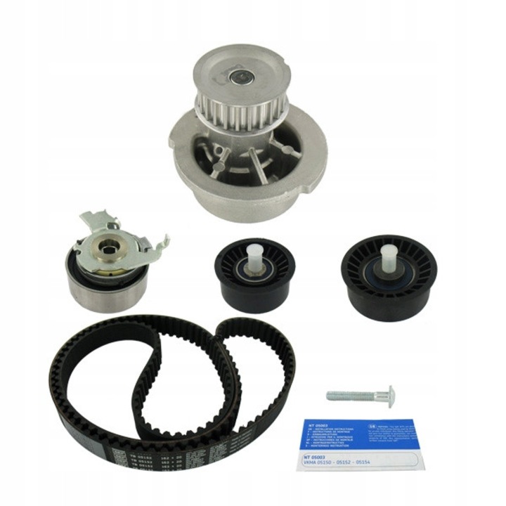 SKF VKMC 05156-1 vezérműszíj készlet vízpumpával Opel Astra Corsa Zafira 1.4 1.6 modellekhez