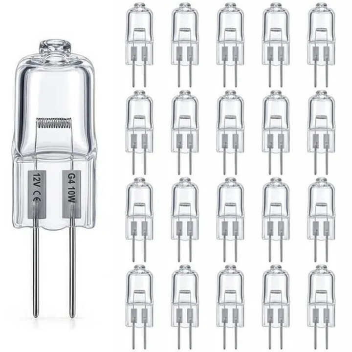 Bec halogén G4 20W 2800K 30mm készlet 20 db
