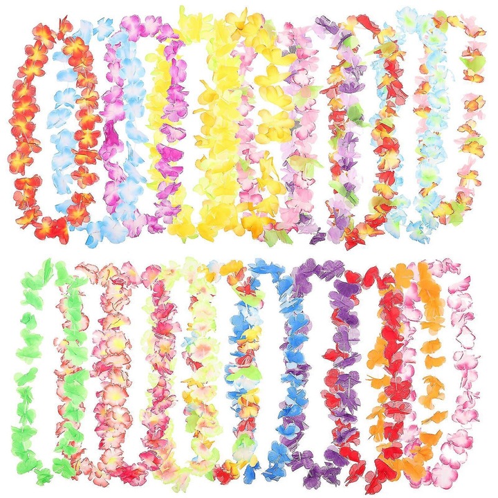 Set 50 ghirlande flori multicolor 98x6.5x6.5cm decor petrecere