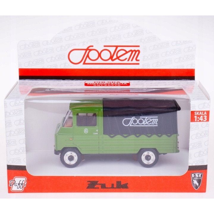 Zuk Spolem Daffi zöld modell 1:43 gyerekjáték