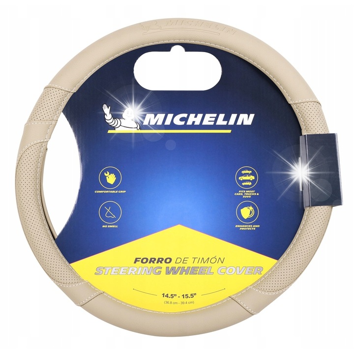 Husa volan Michelin bej M 36,8x39,4 cm