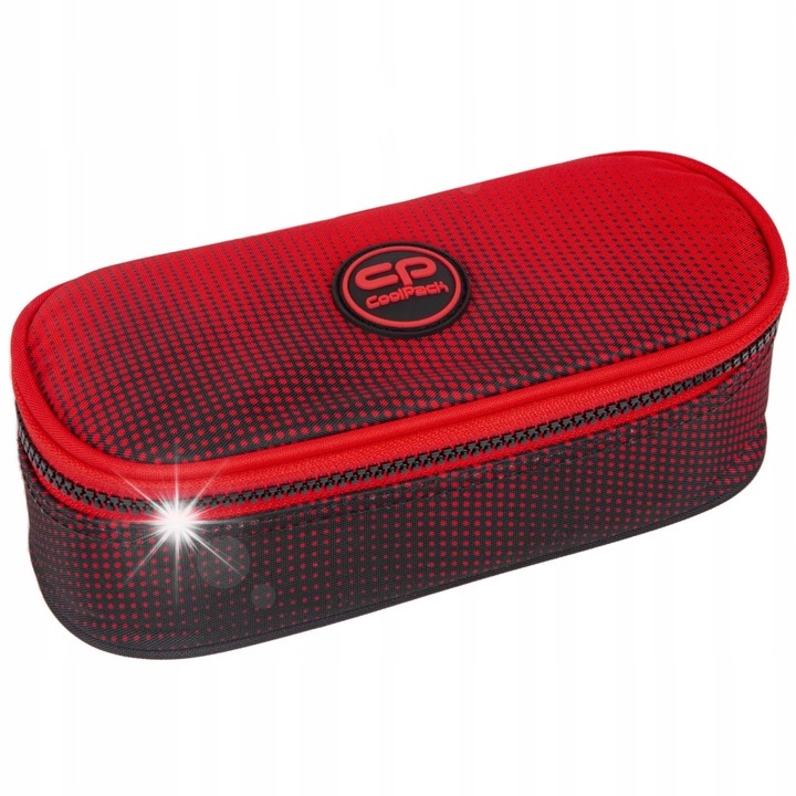 Penar CoolPack Campus, compartiment unic, organizator interior, rosu, 23x9x5cm