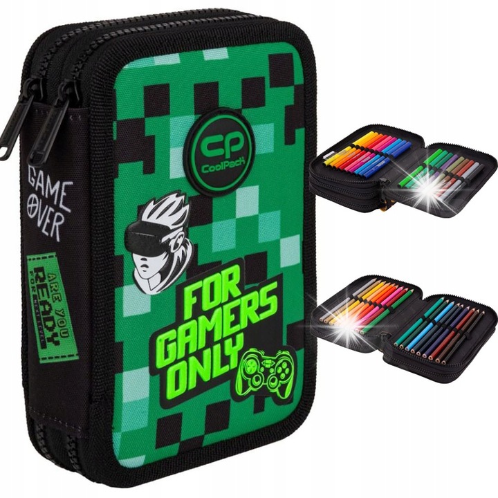 Penar dublu Coolpack Jumper 2, organizator, multicolor, 19.5x12.5x5cm